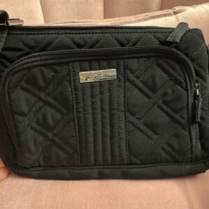 Vera Bradley Black Quilted Crossbody Bag